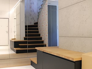 Apartament 170 m2 - Średni szary hol / przedpokój, styl nowoczesny - zdjęcie od INSOLITO INTERIOR