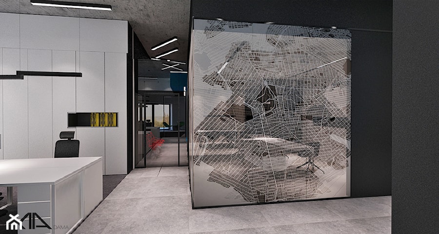 Biuro firmy Ambro - Wnętrza publiczne, styl industrialny - zdjęcie od Madama