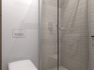 dom jednorodzinny Żyrardów - Mała łazienka, styl nowoczesny - zdjęcie od A2 STUDIO pracownia architektury