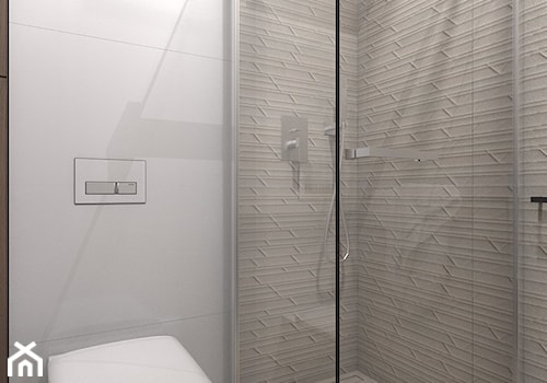 dom jednorodzinny Żyrardów - Mała łazienka, styl nowoczesny - zdjęcie od A2 STUDIO pracownia architektury