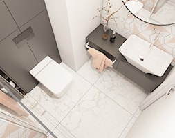 mieszkanie Warszawa - Mała bez okna łazienka, styl nowoczesny - zdjęcie od A2 STUDIO pracownia architektury - Homebook