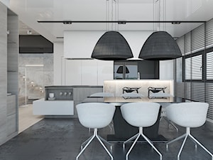 Dom jednorodzinny 2016 Nakło Śląskie - Średnia kuchnia, styl nowoczesny - zdjęcie od A2 STUDIO pracownia architektury