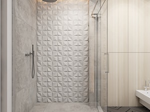 Dom jednorodzinny w Tarnowskich Górach 2017 - Mała średnia łazienka, styl nowoczesny - zdjęcie od A2 STUDIO pracownia architektury