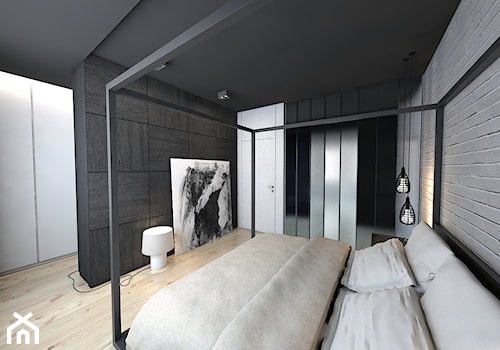 Mieszkanie w Tarnowskich Górach - Średnia sypialnia, styl nowoczesny - zdjęcie od A2 STUDIO pracownia architektury