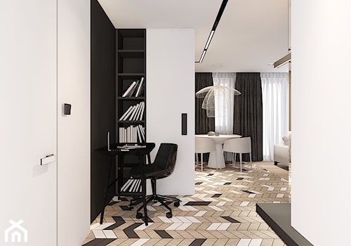 Mieszkanie w Katowicach - Średni biały hol / przedpokój, styl nowoczesny - zdjęcie od A2 STUDIO pracownia architektury