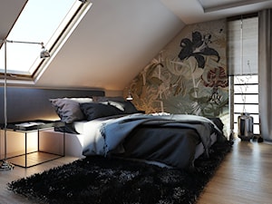 SYPIALNIA / KIELCE - Średnia sypialnia na poddaszu, styl nowoczesny - zdjęcie od A2 STUDIO pracownia architektury