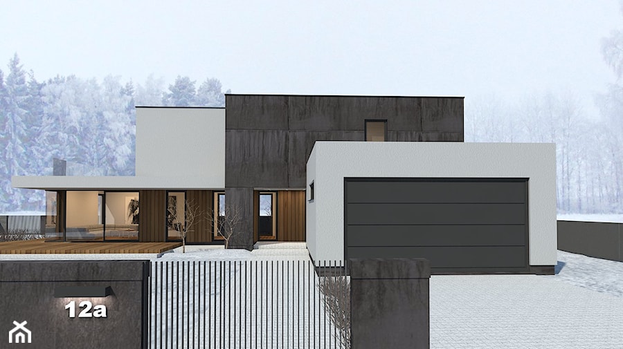 Koncepcja domu jednorodzinnego / Mikołów - Duże jednopiętrowe nowoczesne domy murowane - zdjęcie od A2 STUDIO pracownia architektury