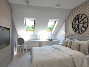 SPA + HOTEL - Średnia szara sypialnia na poddaszu - zdjęcie od A2 STUDIO pracownia architektury