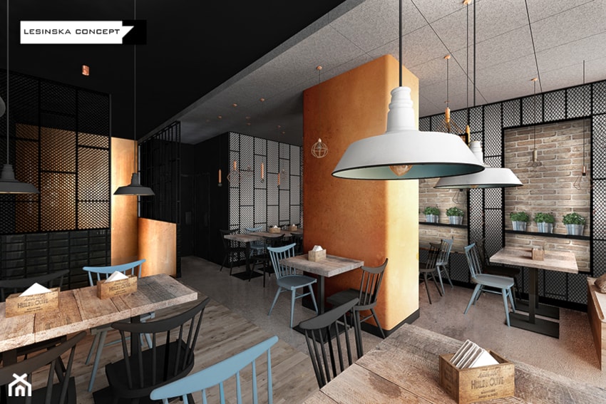 BISTRO TARG RYBNY - Wnętrza publiczne, styl industrialny - zdjęcie od LESINSKA CONCEPT