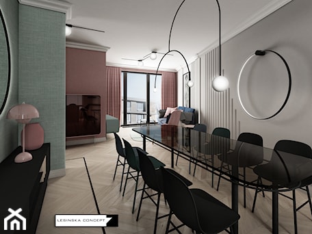 Aranżacje wnętrz - Jadalnia: APARTAMENT BOTANICA GDAŃSK - Jadalnia, styl nowoczesny - LESINSKA CONCEPT. Przeglądaj, dodawaj i zapisuj najlepsze zdjęcia, pomysły i inspiracje designerskie. W bazie mamy już prawie milion fotografii!