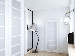 Średni biały hol / przedpokój, styl minimalistyczny - zdjęcie od LESINSKA CONCEPT