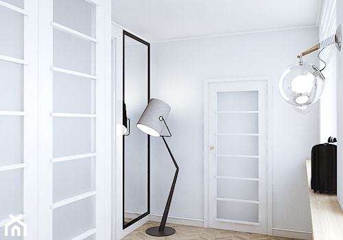 Średni biały hol / przedpokój, styl minimalistyczny - zdjęcie od LESINSKA CONCEPT
