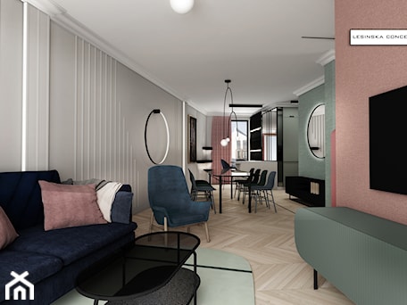 Aranżacje wnętrz - Salon: APARTAMENT BOTANICA GDAŃSK - Salon, styl nowoczesny - LESINSKA CONCEPT. Przeglądaj, dodawaj i zapisuj najlepsze zdjęcia, pomysły i inspiracje designerskie. W bazie mamy już prawie milion fotografii!