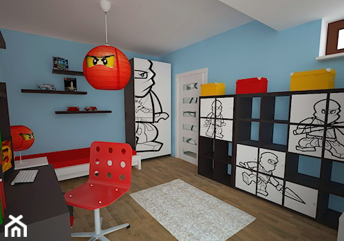 Pokój dziecięcy w stylu NINJAGO - zdjęcie od CUBE Studio Architektury