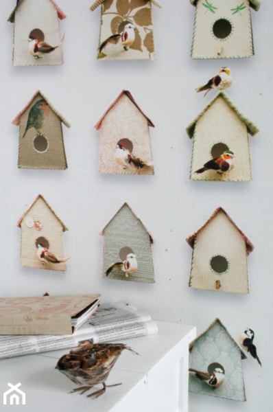 Tapeta w kolorowe ptaszki, studio ditte - zdjęcie od Ardeko - Homebook