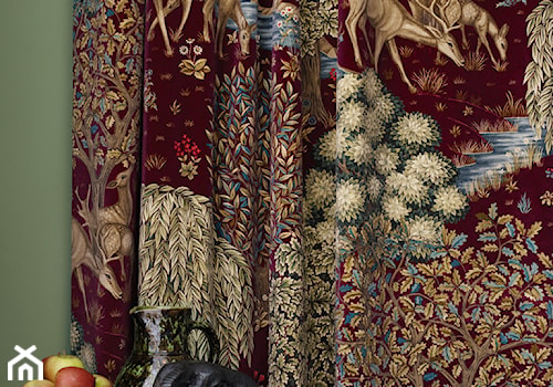 Tkanina w sarenki i jelonki, z kolekcji The Book marki Morris - zdjęcie od Ardeko