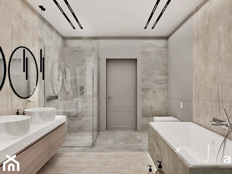 Aranżacje wnętrz - Łazienka: nowoczesna łazienka - ARTDESIGN architektura wnętrz. Przeglądaj, dodawaj i zapisuj najlepsze zdjęcia, pomysły i inspiracje designerskie. W bazie mamy już prawie milion fotografii!