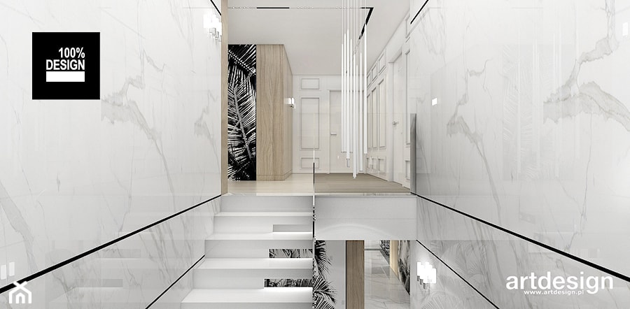 PERFECT MATCH | II | Wnętrza domu - Średni biały hol / przedpokój, styl nowoczesny - zdjęcie od ARTDESIGN architektura wnętrz