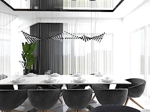 BIRD'S EYE VIEW | I | Wnętrza domu - Średnia jadalnia w salonie, styl nowoczesny - zdjęcie od ARTDESIGN architektura wnętrz