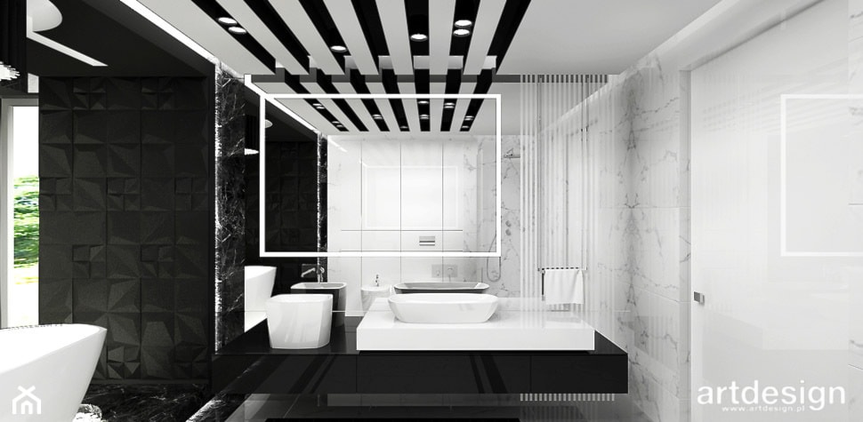 JUST DO IT | Sypialnia, łazienka i garderoba - Łazienka, styl nowoczesny - zdjęcie od ARTDESIGN architektura wnętrz - Homebook