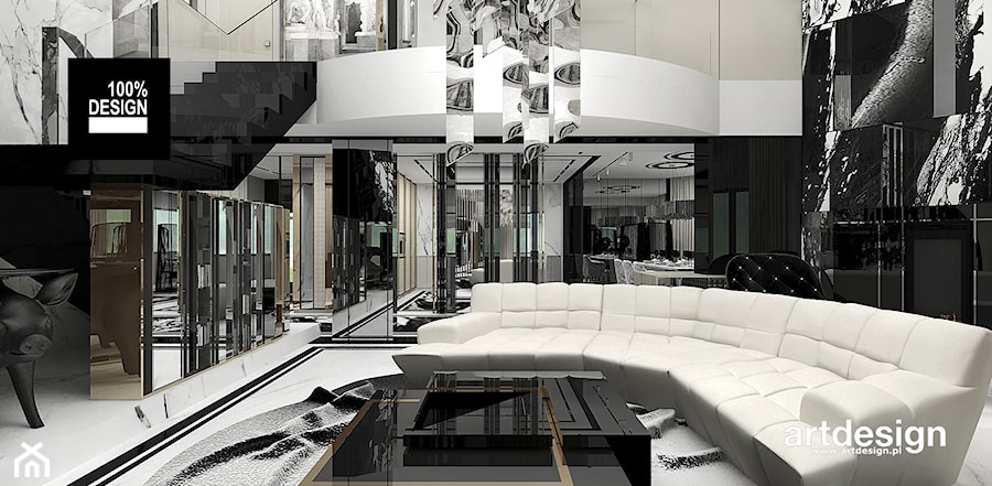 luksusowa aranżacja salonu - zdjęcie od ARTDESIGN architektura wnętrz