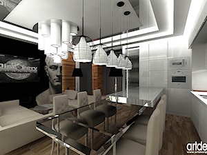 salon z jadalnią - projekty - zdjęcie od ARTDESIGN architektura wnętrz