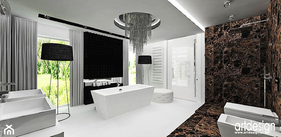 luksusowe wnetrza łazienek - zdjęcie od ARTDESIGN architektura wnętrz
