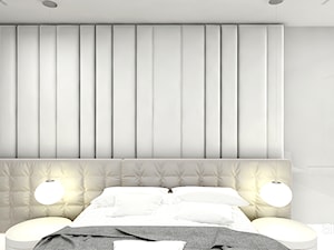 MAKE IT HAPPEN | II | Wnętrza domu - Mała szara sypialnia, styl minimalistyczny - zdjęcie od ARTDESIGN architektura wnętrz