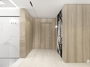 PERFECT MATCH | II | Wnętrza domu - Duży z wieszakiem szary z marmurem na podłodze hol / przedpokój, styl nowoczesny - zdjęcie od ARTDESIGN architektura wnętrz