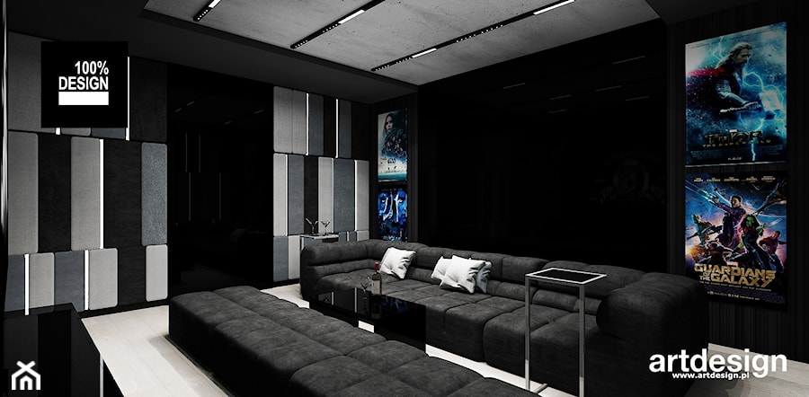 domowe kino - pokój multimedialny - zdjęcie od ARTDESIGN architektura wnętrz