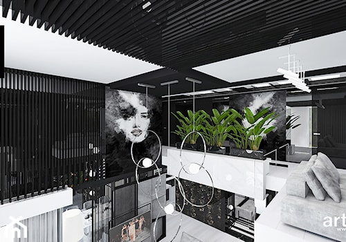 AT THE DROP OF A HAT | Wnętrza domu - Duży czarny hol / przedpokój, styl nowoczesny - zdjęcie od ARTDESIGN architektura wnętrz