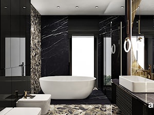 nowoczesna łazienka z wanną wolnostojącą - zdjęcie od ARTDESIGN architektura wnętrz