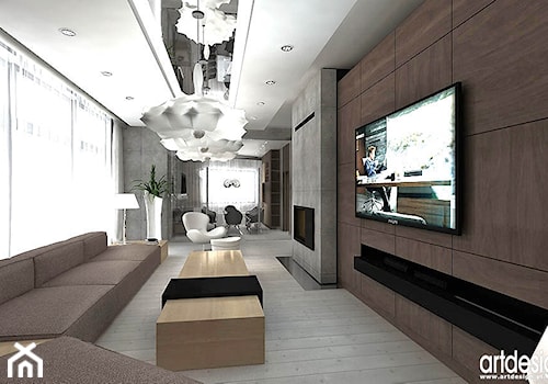 salon w luksusowym apartamencie - zdjęcie od ARTDESIGN architektura wnętrz