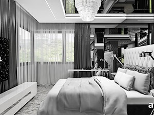 THE ONLY GAME IN TOWN | II | Wnętrza domu - Średnia szara z biurkiem sypialnia, styl nowoczesny - zdjęcie od ARTDESIGN architektura wnętrz