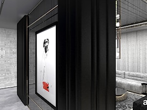 READ BETWEEN THE LINES | I | Wnętrza apartamentu - Średni czarny szary hol / przedpokój, styl nowoczesny - zdjęcie od ARTDESIGN architektura wnętrz