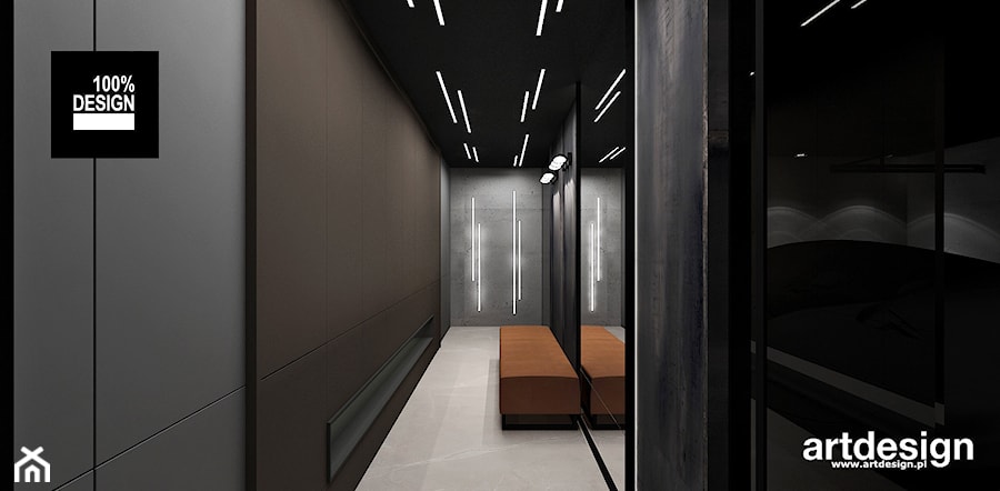 Aranżacja korytarza - zdjęcie od ARTDESIGN architektura wnętrz