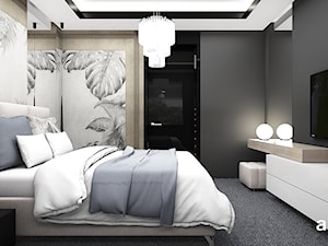 LISTEN TO MY HEARTBEAT | II | Wnętrza domu - Średnia czarna z biurkiem sypialnia, styl nowoczesny - zdjęcie od ARTDESIGN architektura wnętrz