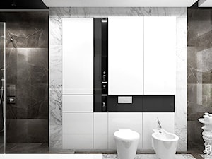 TOUGH NUT TO CRACK | Sypialnia i łazienka - Średnia na poddaszu łazienka z oknem, styl nowoczesny - zdjęcie od ARTDESIGN architektura wnętrz