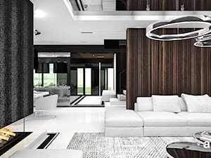 MAKE IT HAPPEN | I | Wnętrza domu - Duży salon z jadalnią, styl minimalistyczny - zdjęcie od ARTDESIGN architektura wnętrz