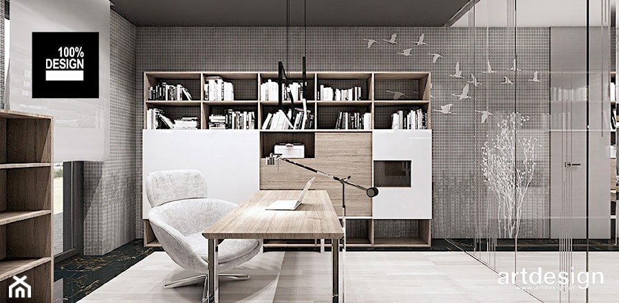 GOLDEN MEAN | II | Wnętrza domu - Biuro, styl nowoczesny - zdjęcie od ARTDESIGN architektura wnętrz