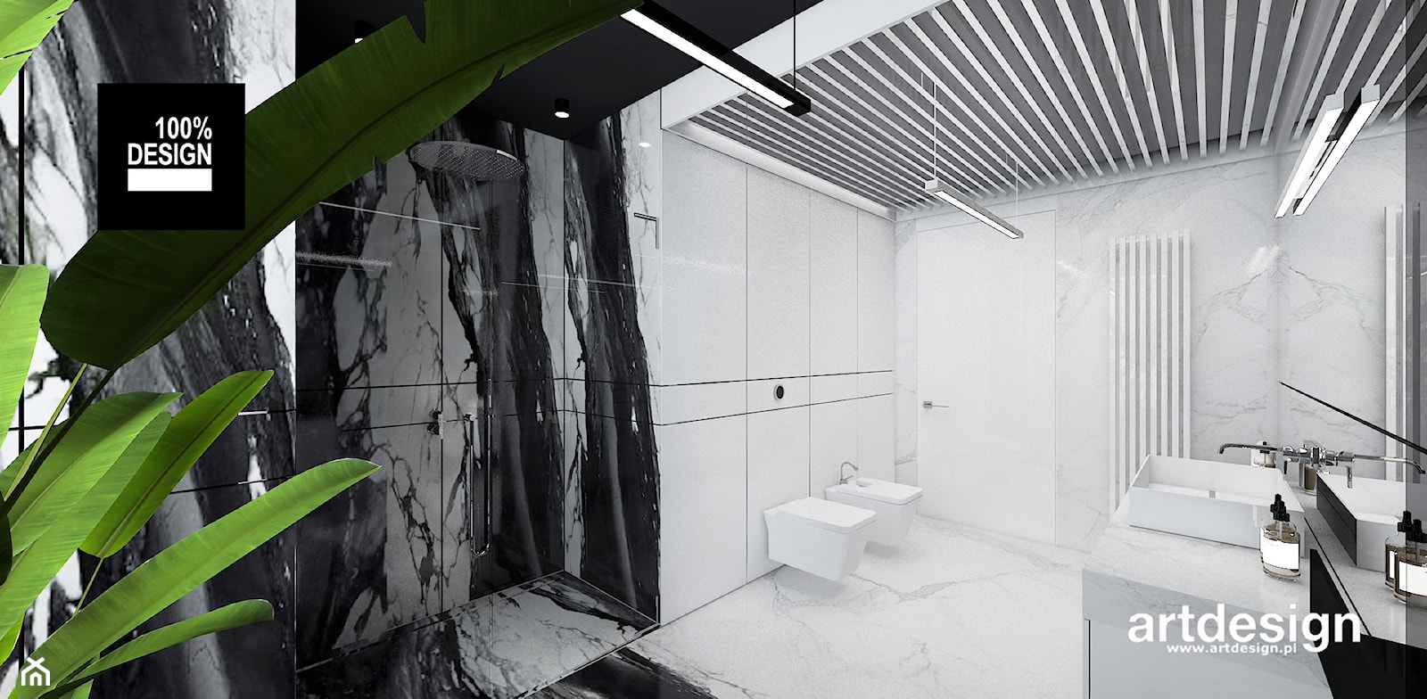 efektowna łazienka - zdjęcie od ARTDESIGN architektura wnętrz - Homebook