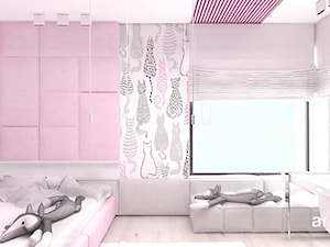 LITTLE BY LITTLE | II | Wnętrza domu - Średni różowy pokój dziecka dla nastolatka dla dziewczynki, styl nowoczesny - zdjęcie od ARTDESIGN architektura wnętrz