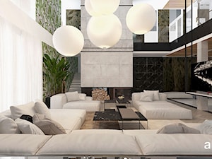 COME RAIN OR SHINE | I | Wnętrza domu - Duży szary salon, styl nowoczesny - zdjęcie od ARTDESIGN architektura wnętrz