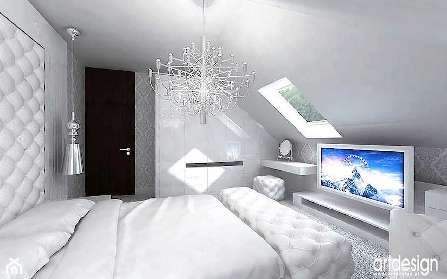 luksusowa sypialnia - aranżacja - zdjęcie od ARTDESIGN architektura wnętrz