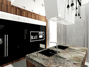 wyspa w kuchni - projekt - zdjęcie od ARTDESIGN architektura wnętrz