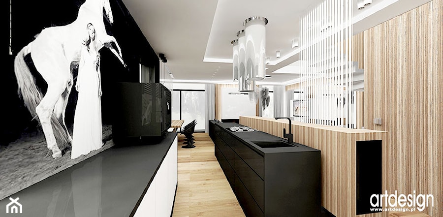 projektowanie wnętrza kuchni - zdjęcie od ARTDESIGN architektura wnętrz