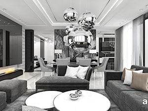 COUNT TO THREE | Wnętrza apartamentu - Salon, styl nowoczesny - zdjęcie od ARTDESIGN architektura wnętrz