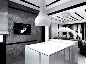 kuchnia otwarta na salon i jadalnię - zdjęcie od ARTDESIGN architektura wnętrz