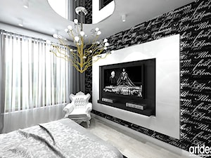 luksusowa sypialnia biało-czarna - zdjęcie od ARTDESIGN architektura wnętrz