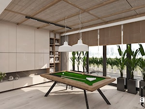 Stół do bilarda w mieszkaniu - zdjęcie od ARTDESIGN architektura wnętrz